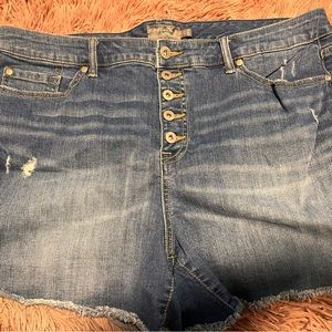 Women’s High-waisted Torrid Jean Shorts-excellent condition